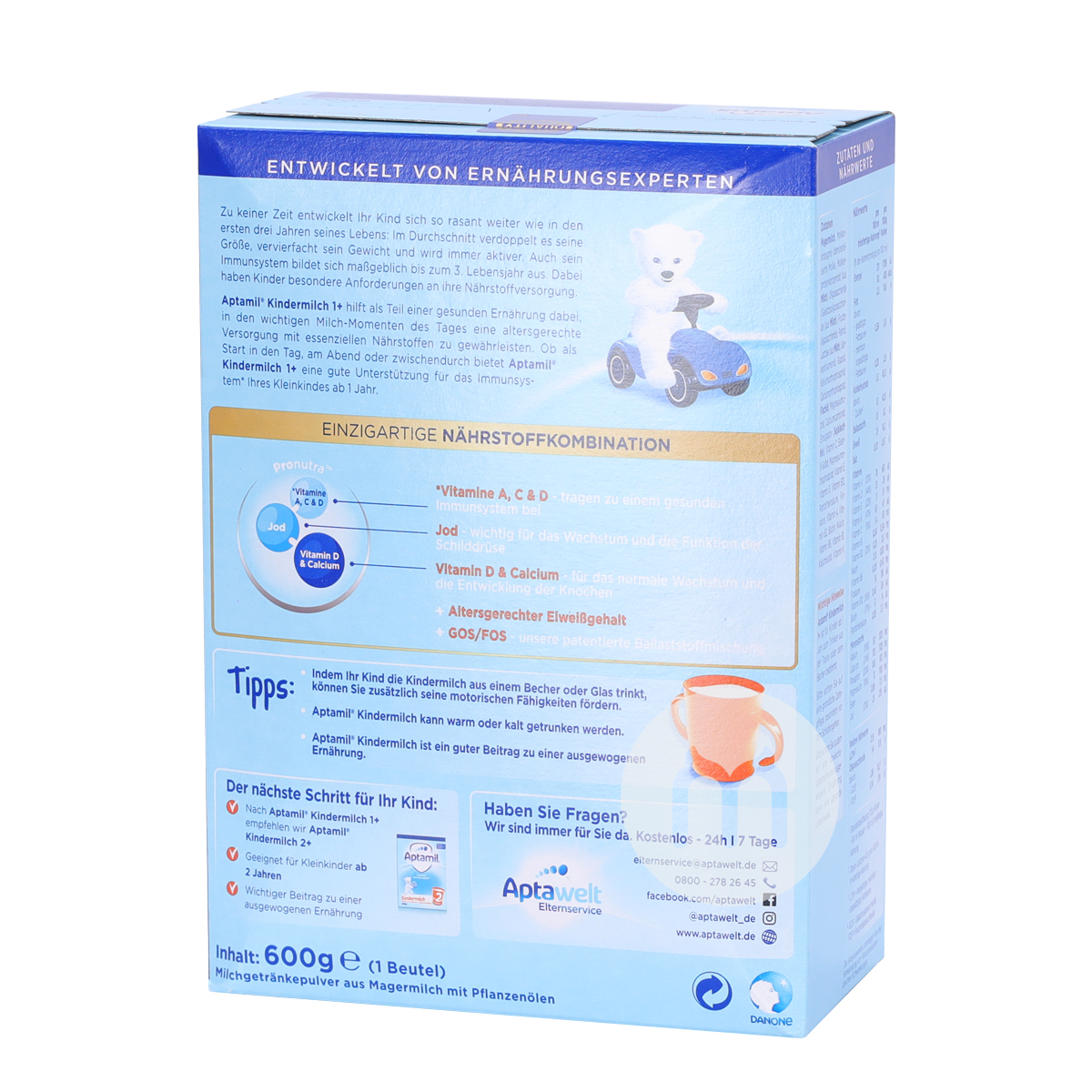 Aptamil German milk powder over 1 year old * 8 boxes