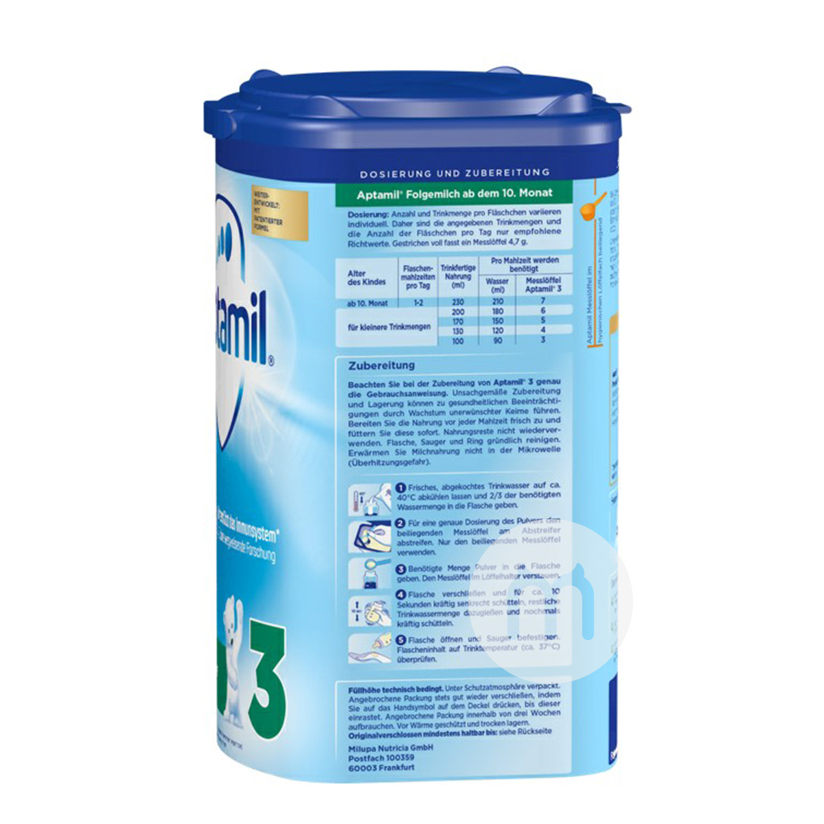 Aptamil German milk powder 3 stages * 6 cans