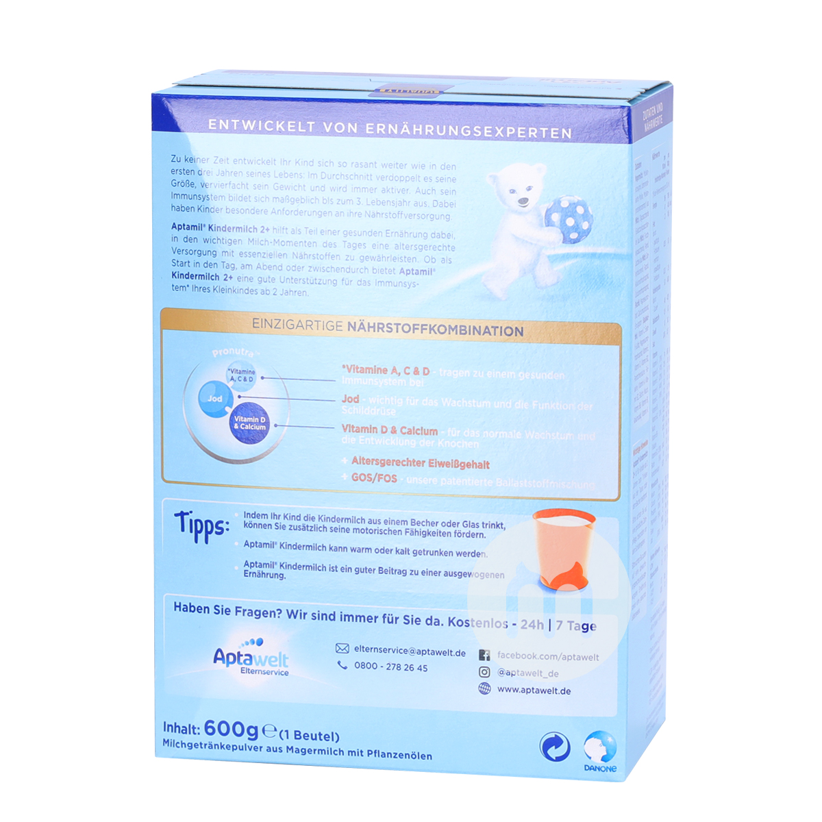 Aptamil German milk powder over 2 years old * 8 boxes