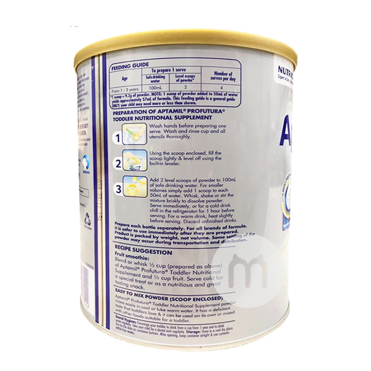 Aptamil Australian platinum upgrade 3-stage * 6 cans 1-3 years old