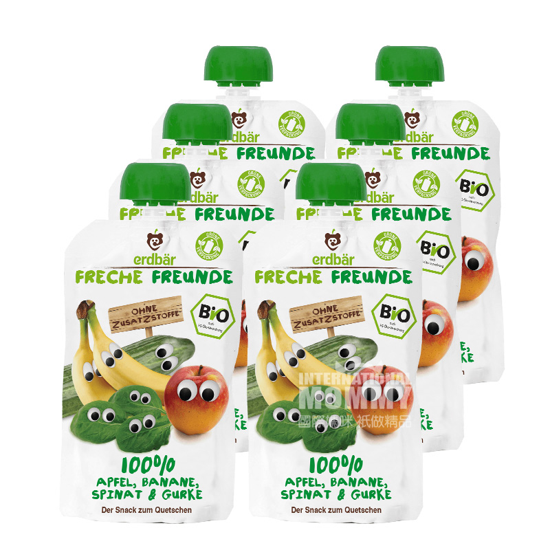 Erdbar German Organic Fruits and Vegetables  Sucking*6