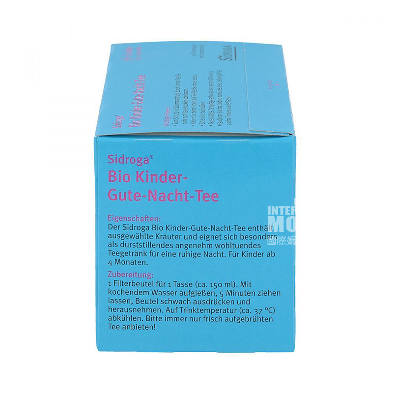 SIDROGA German Organic Kids Good Night and Sleepy Tea