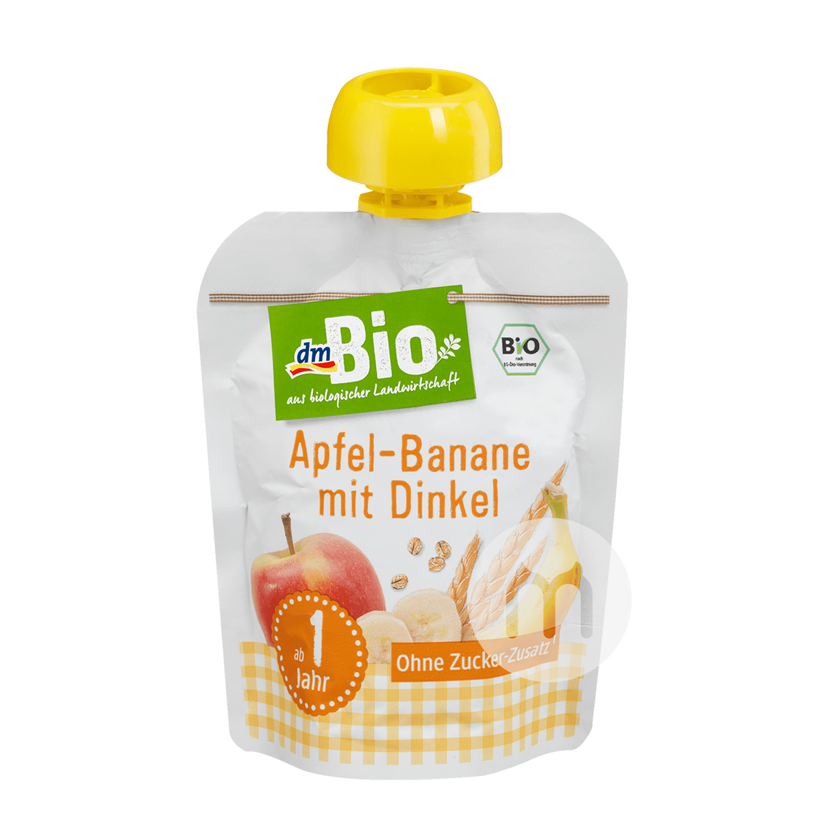 DmBio German Organic Apple Banana Cereal Puree Sucking over 12 months*6