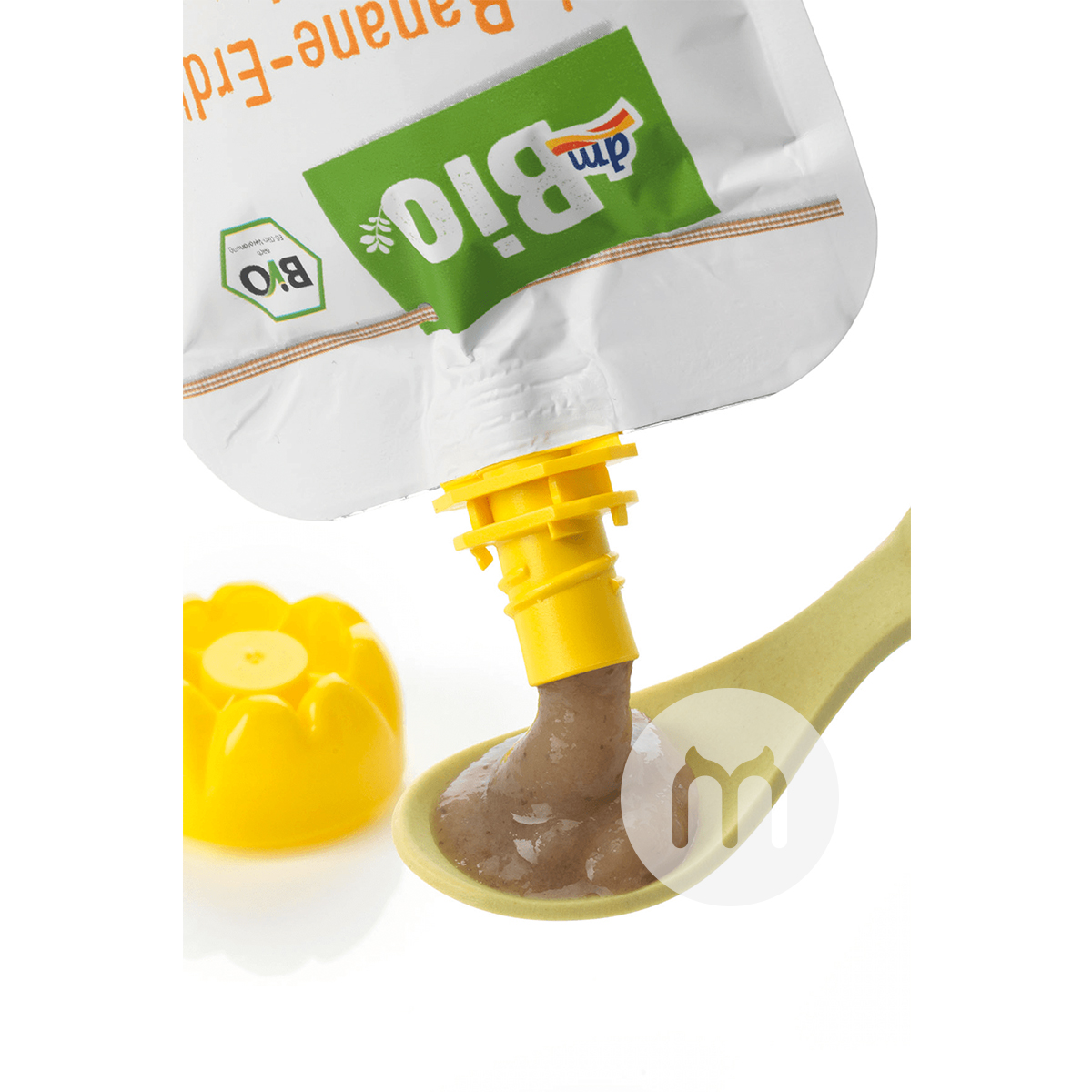 DmBio German Organic Oatmeal Apple Banana Strawberry Puree Sucking over 12 months*6