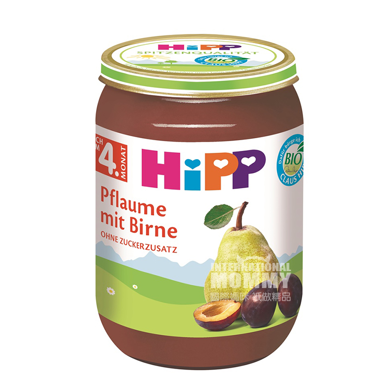 [2 pieces]HiPP German Organic Prune Pear Fruit Puree