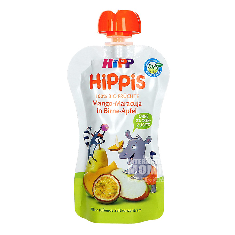HiPP German Organic Mango Passion Fruit Pear Apple Sucking over 12 months old *6