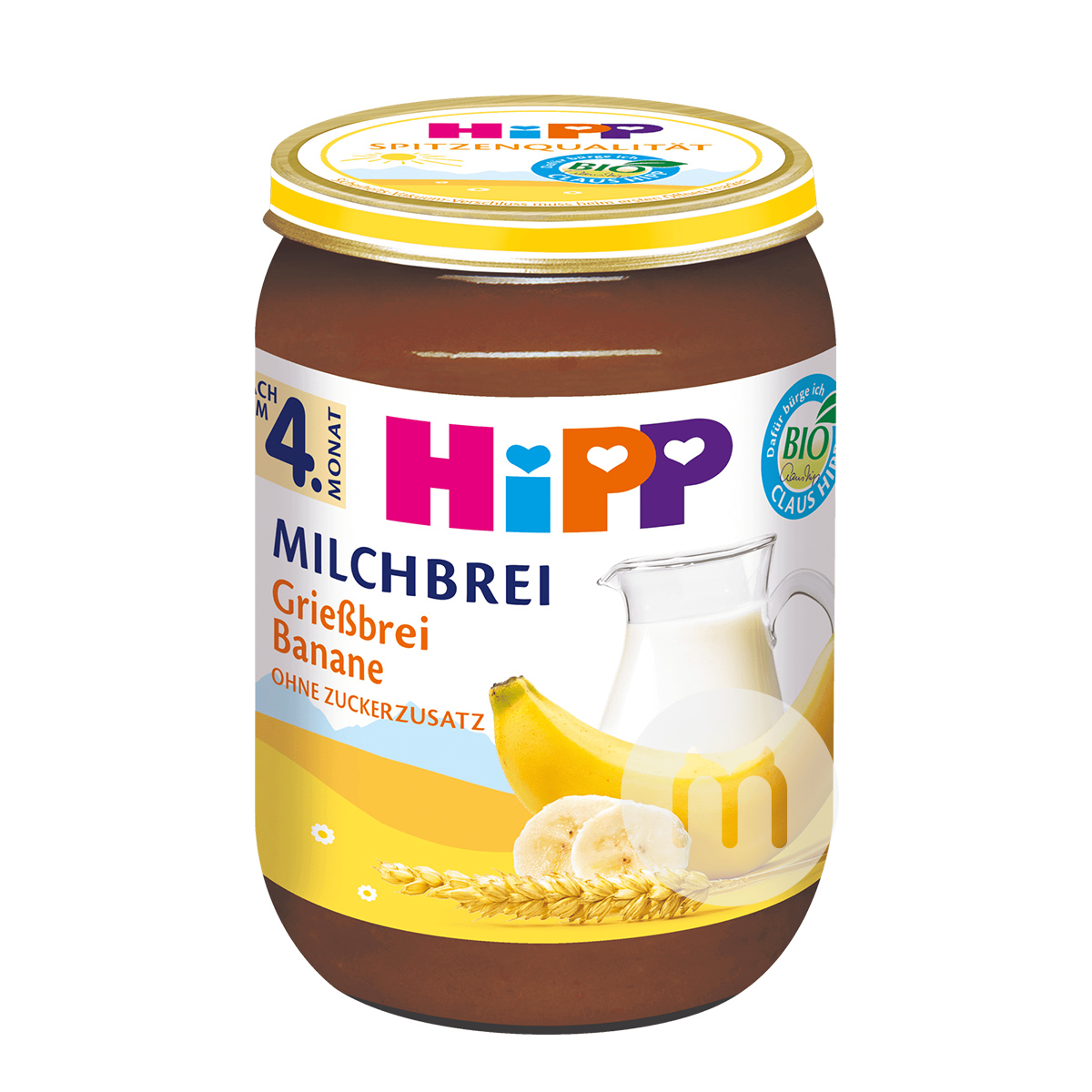 HiPP German Organic Banana Milk Semolina Mix Puree over 4 months old*6