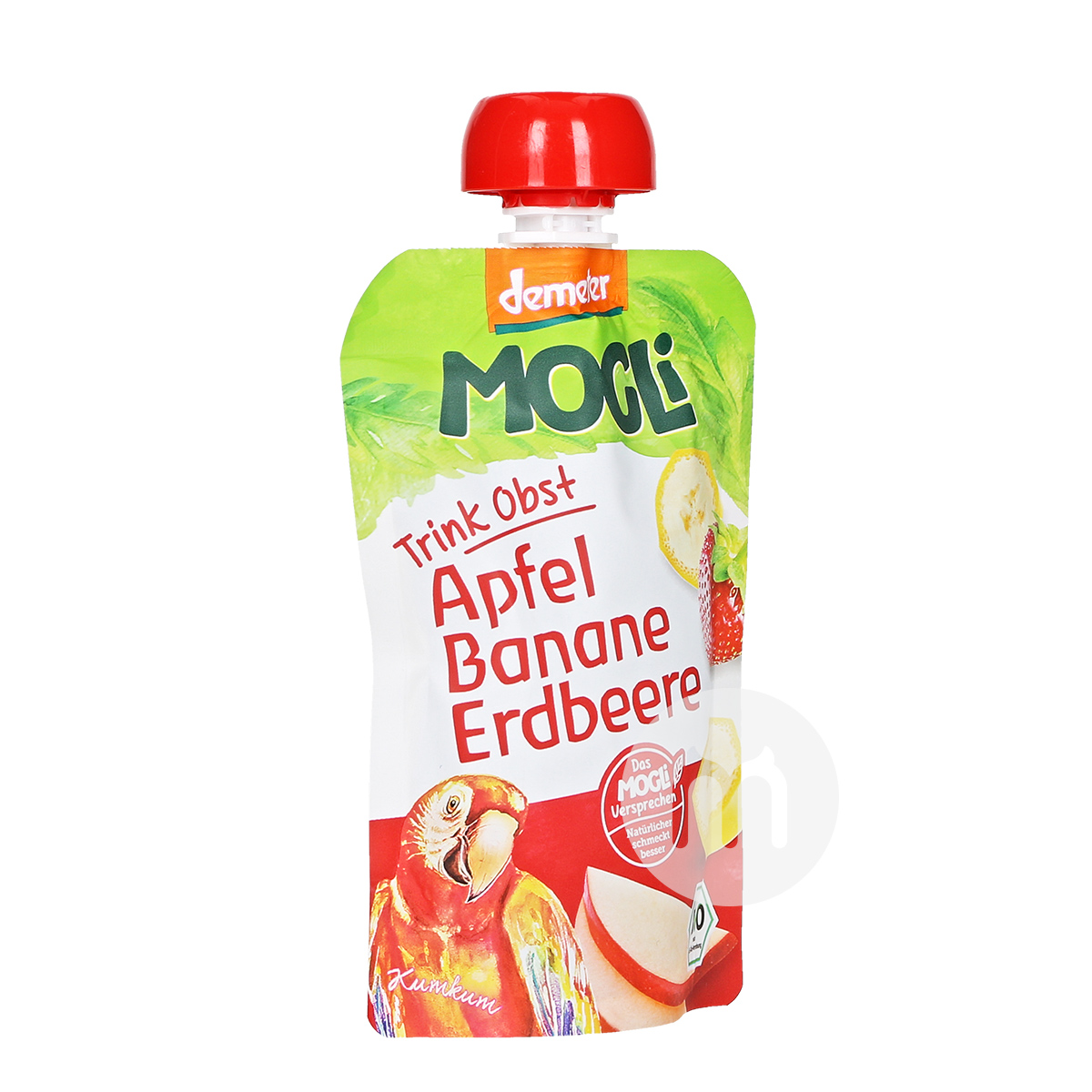 MOGLi German Organic Apple Banana Strawberry Mix Sucking*6