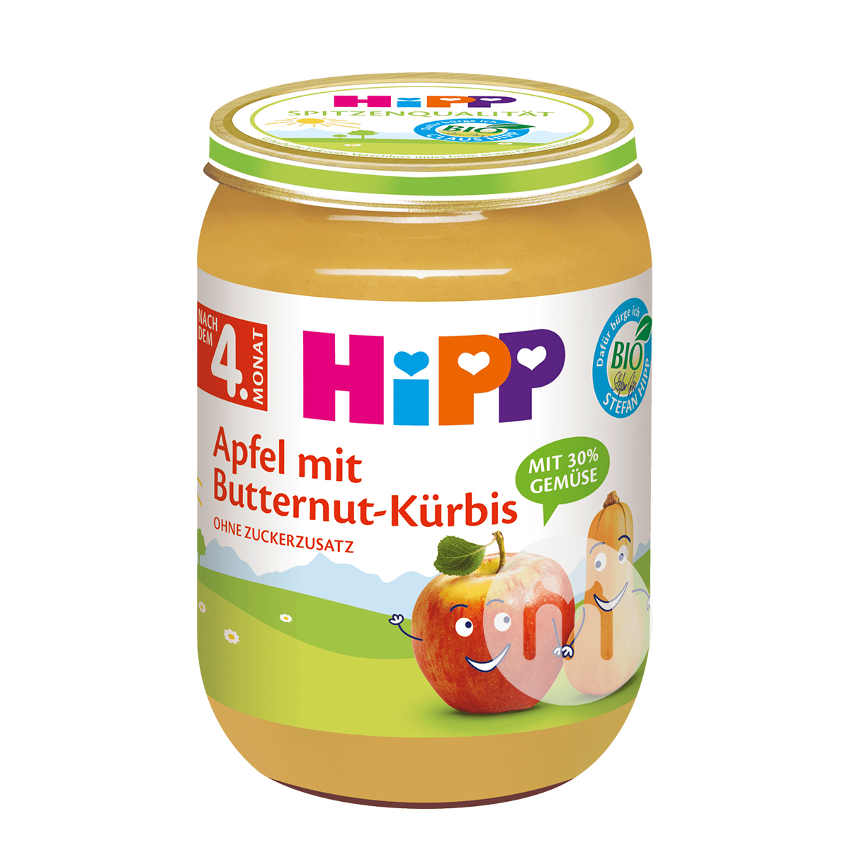 HiPP German Organic Apple Butternut Squash Puree over 4 months