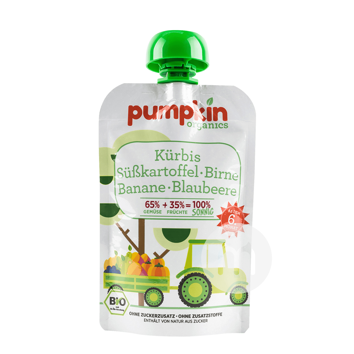 Pumpkin German Organic Pumpkin Sweet Potato Pear Banana Blueberry Puree Sucking over 6 months*6