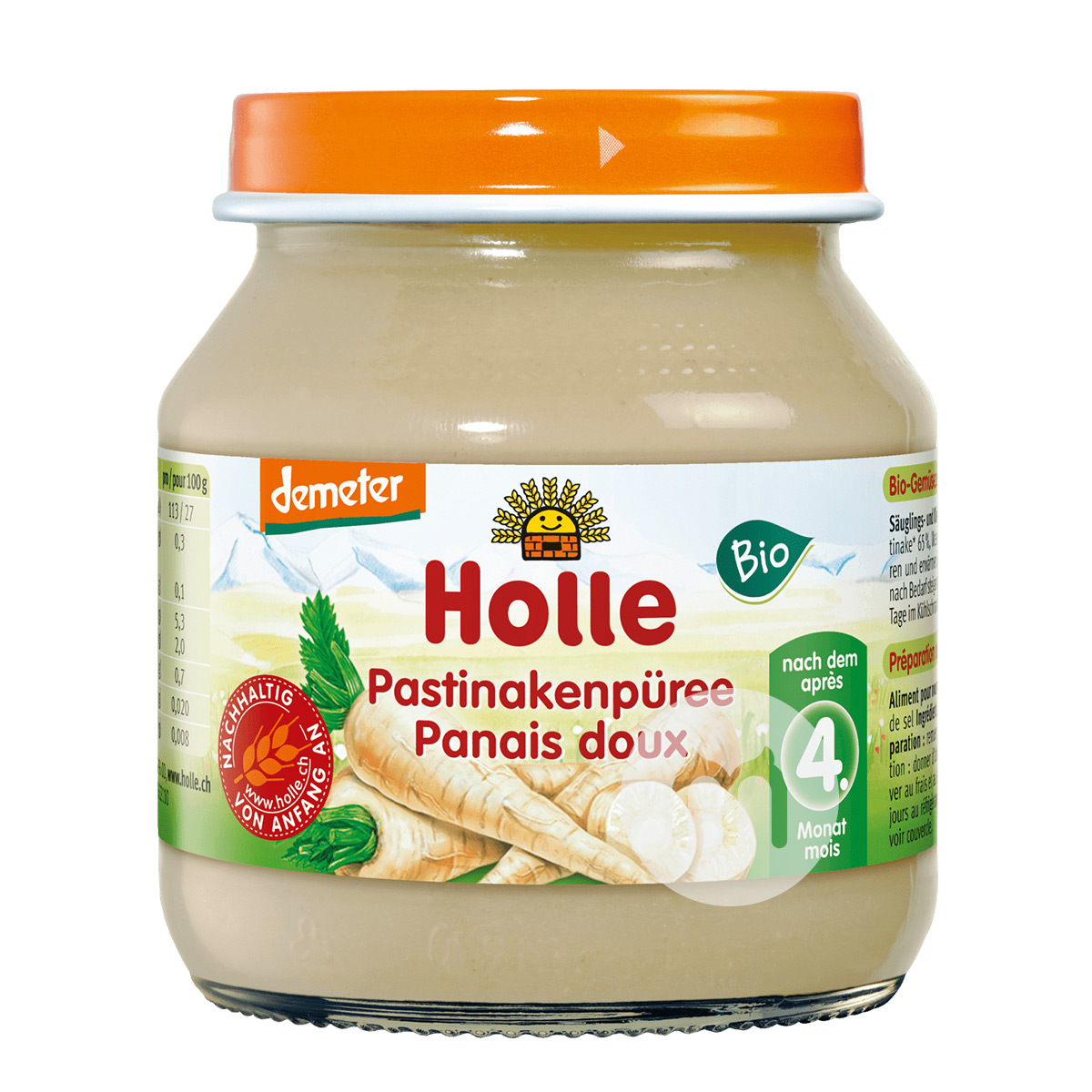 [4 pieces] Holle German Organic Grated Radish 125g