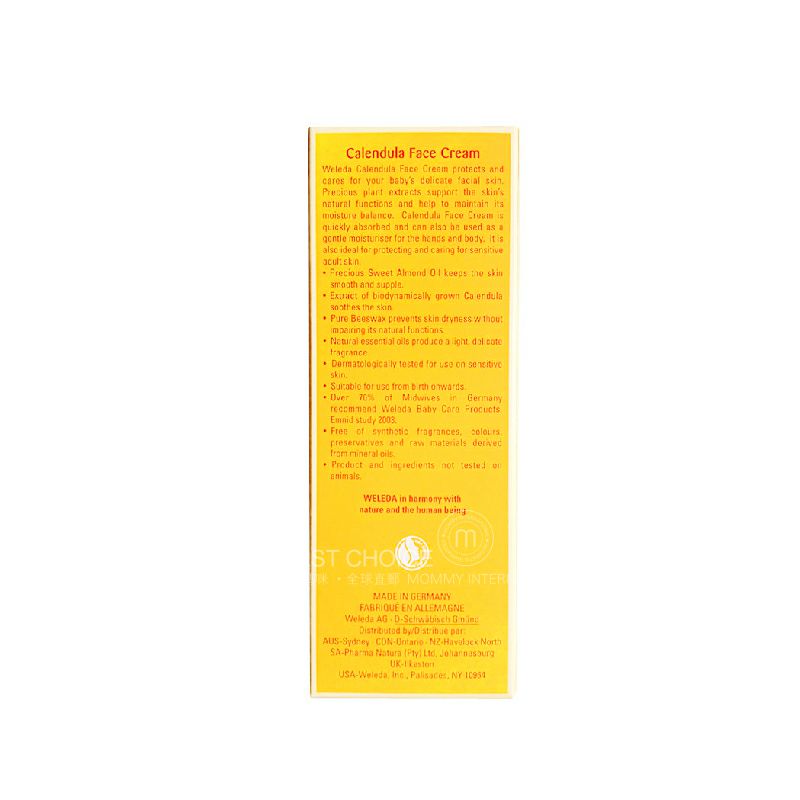 WELEDA German Baby Calendula Cream for anti-inflammatory and eczema