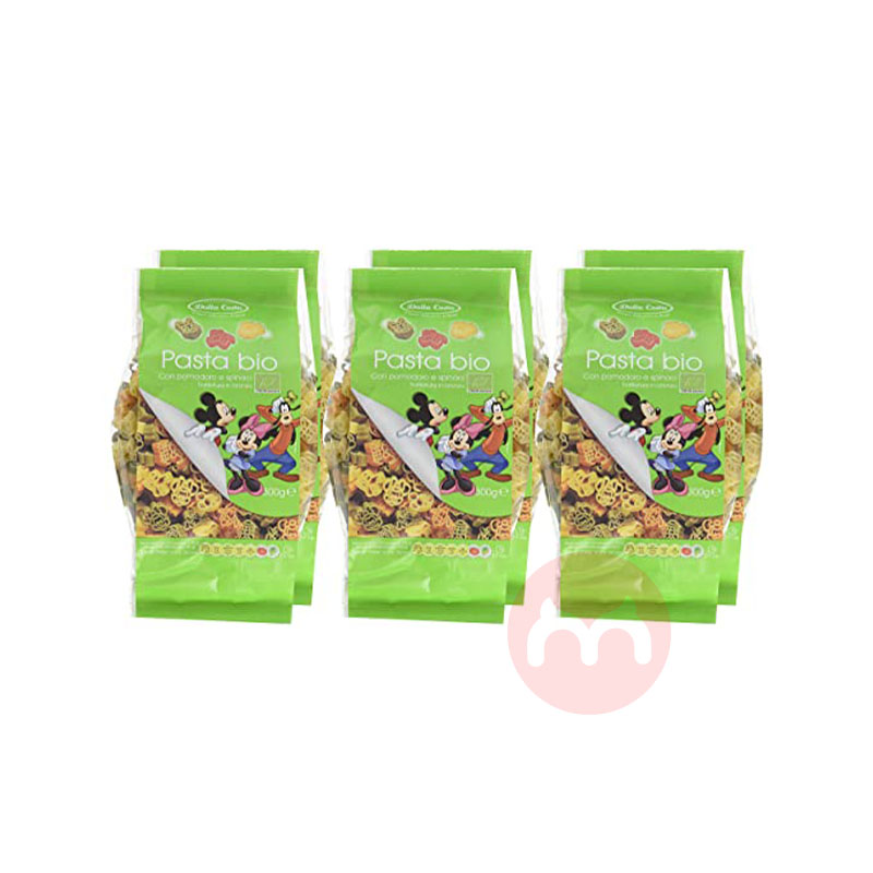 Dalla Costa Italian Dalla Costa Organic Baby Three-color Mickey Mouse Noodles 6 Packs Original Overseas