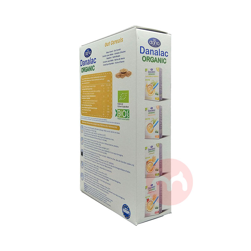 [3 pieces] Danalac Swiss Danalac Organic Sugar-Free Oatmeal for Babies over 6 Months Old Overseas Original Edition